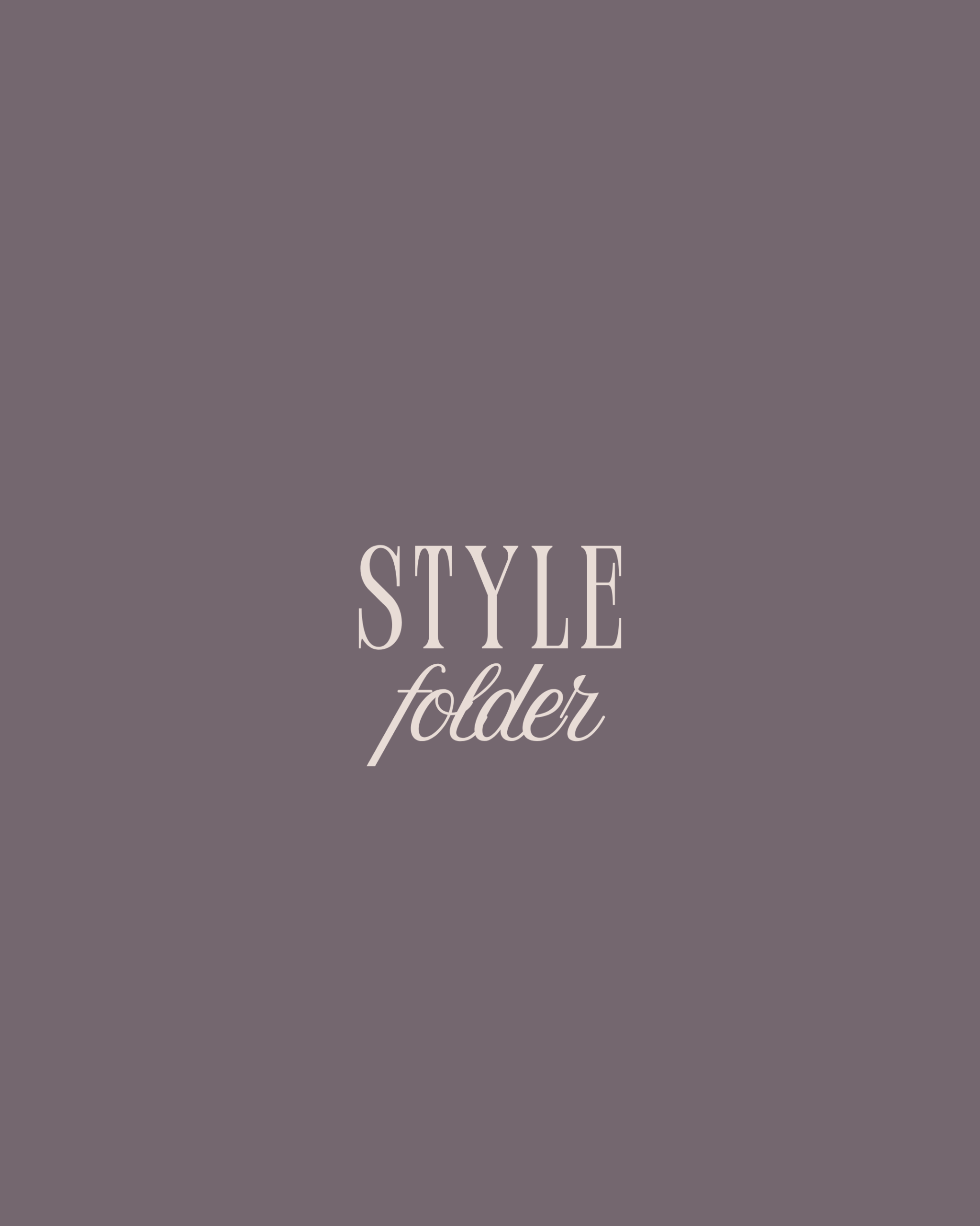 Style Folder